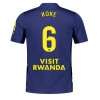 Muški Nogometni Dres Atletico Madrid Koke #6 Gostujuci 2025-26 Kratak Rukav Muški Nogometni Dres Atletico Madrid Koke #6 Gostujuci 2025-26 Kratak Rukav